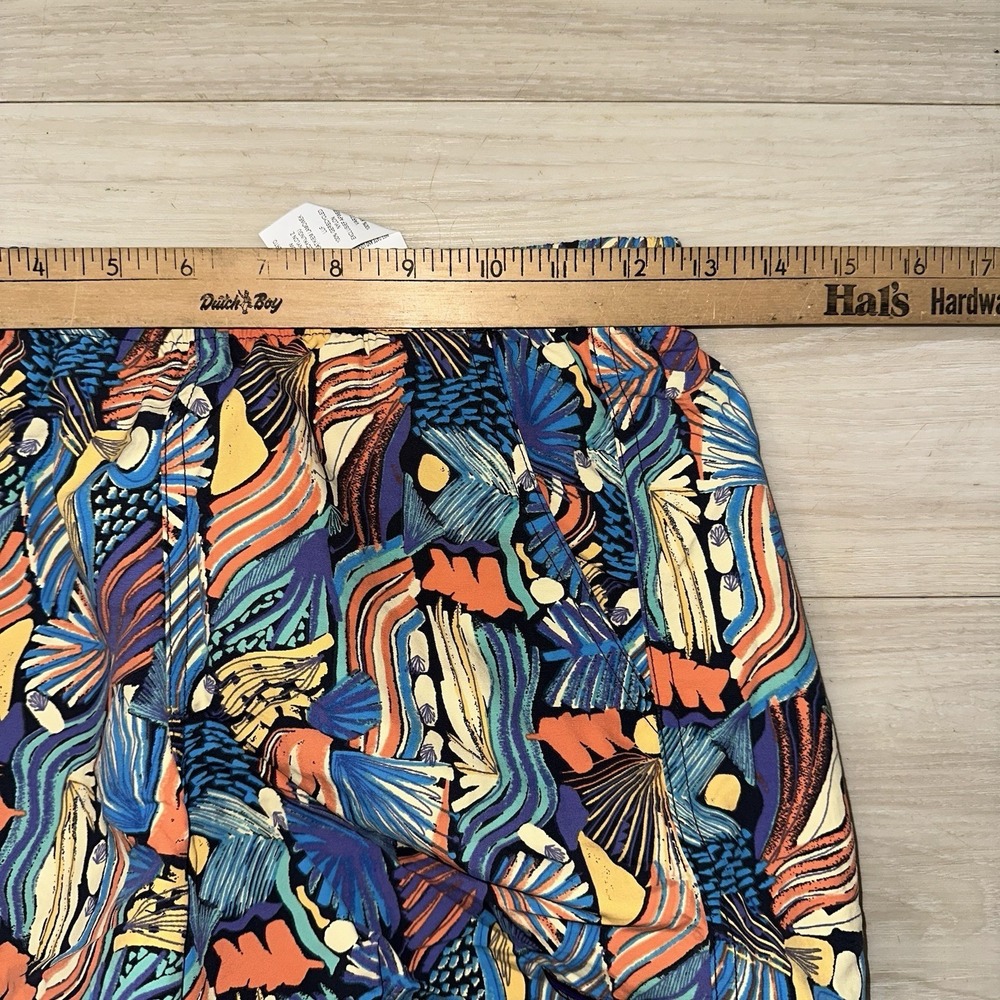 $59 PATAGONIA Baggies Shorts 5" Women's Size XS Pitch Blue Palms Trees EUC - Picture 4 of 5